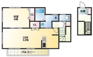 ラシュールリオン【2階】の間取り