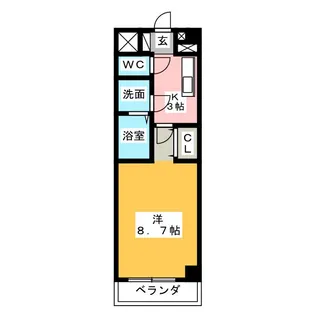 メイプル利平治アネックス【1階】の間取り