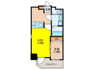 Axion大橋Sirius【4階】の間取り