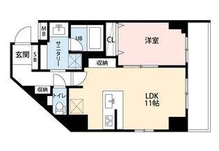 ミルーナヒルズD駒込【4階】の間取り