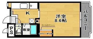 館アズビック【3階】の間取り
