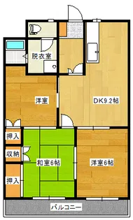 フローラルマンション【2階】の間取り