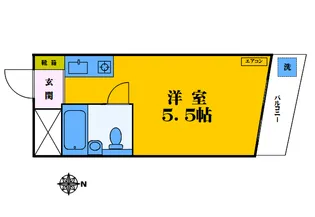 シティフラット25【1階】の間取り