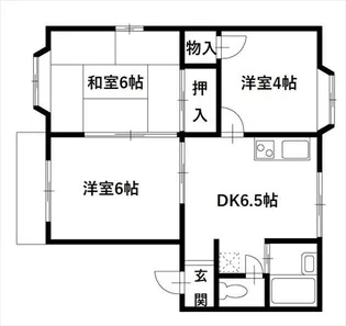エントピア アサバB【1階】の間取り