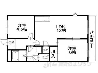 フラットフィールド【2階】の間取り