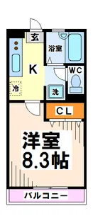 シャルムメゾン【2階】の間取り