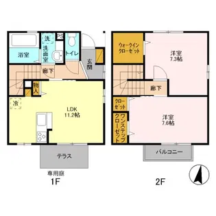 リレント Bの間取り