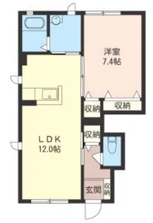 エーデル青葉A【1階】の間取り