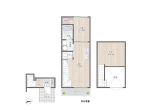 南千束新築マンション【2階】の間取り