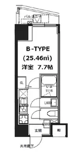 S-RESIDENCE蔵前【3階】の間取り