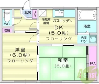 斉藤アパート【1階】の間取り