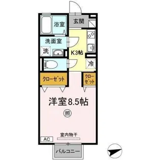 グランモア西本【2階】の間取り