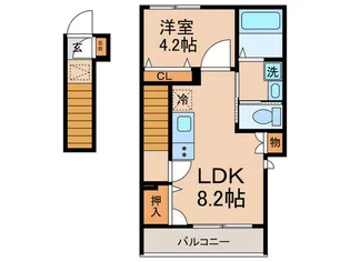 コーポ レイ【2階】の間取り