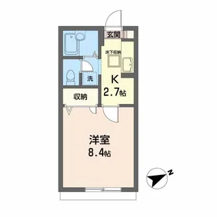 エスポワール・ロード【1階】の間取り