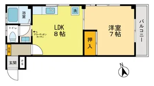 ルビアン玉置【2階】の間取り