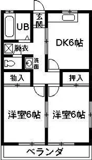 ニューレーヴハイツ上田【2階】の間取り