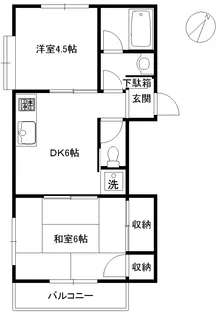 メゾンエクセリアB棟【2階】の間取り