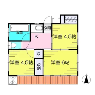 志村アパート【1階】の間取り