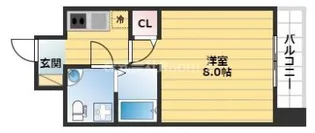 SERENiTE北浜【10階】の間取り