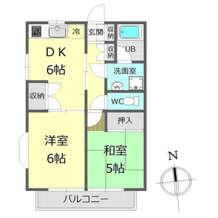 プリムヴェール【2階】の間取り
