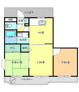 エヌエスビル【5階】の間取り