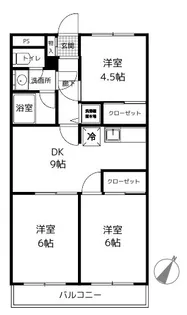 ベルコリーヌふれあいの丘【4階】の間取り