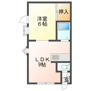 グランドハウスB棟【2階】の間取り