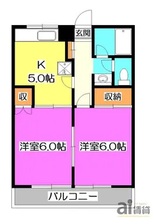 東京都清瀬市上清戸1【アパート】の間取り
