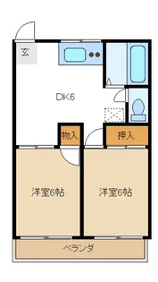 サンセリテ朝山(マンスリーマンション)【2階】の間取り