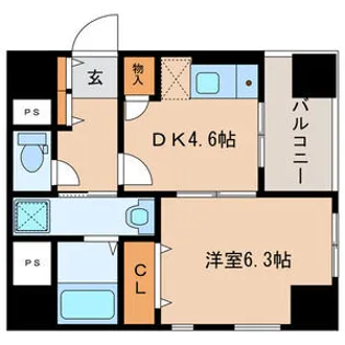 F・Corazon薬院【5階】の間取り