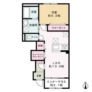 Orange villa 堀溝【1階】の間取り