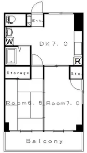 宮田ハイツ【6階】の間取り