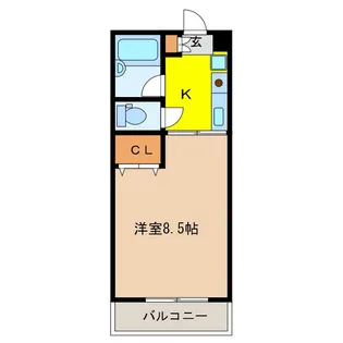 はよしハイツA・B【2階】の間取り