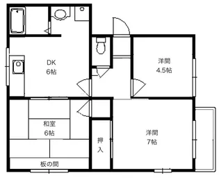 フレグランスカトレア【1階】の間取り