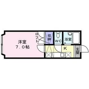 レジェール・ロゼ八乙女【1階】の間取り