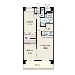 AZALEE UEZONO【3階】の間取り