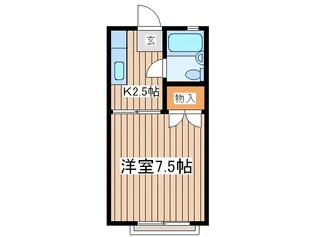 ハイツ仲西【2階】の間取り