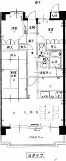 ノビリティ浜乃木【2階】の間取り