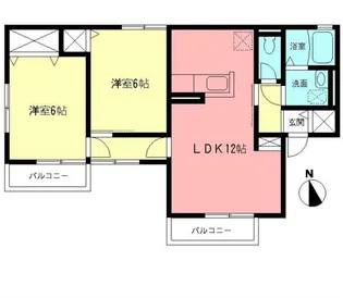 神奈川県秦野市平沢【アパート】の間取り