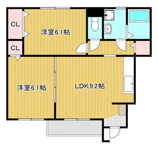 シェソワポプリ【1階】の間取り
