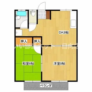 セントラルハイツ【2階】の間取り