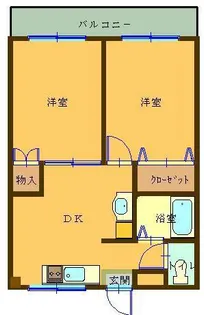 ミレニアム児玉【1階】の間取り