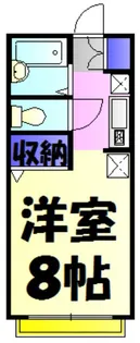 グリシーヌ藤崎II【1階】の間取り