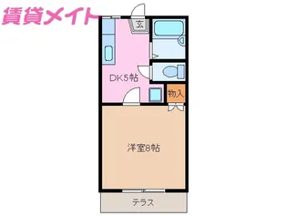 シーサイドフジ【1階】の間取り