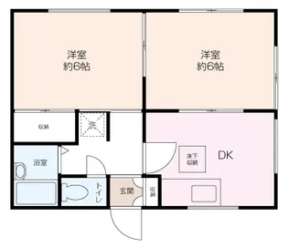 コーポ松【1階】の間取り