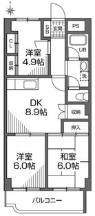 東京都調布市入間町1【マンション】の間取り
