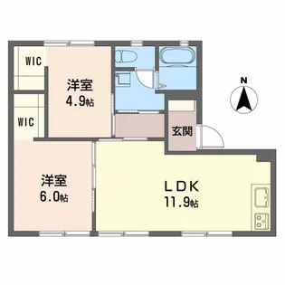 カーサ B【1階】の間取り