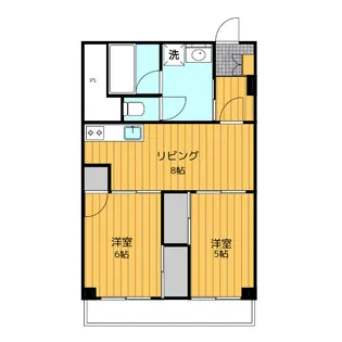 ハイツ昭島【4階】の間取り
