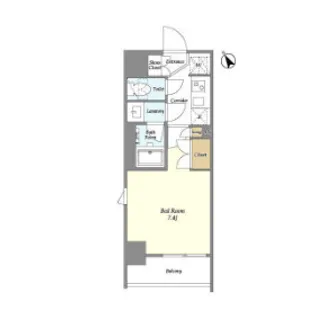 東京都新宿区市谷台町【マンション】の間取り