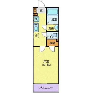 ヴィレッタ晩翠【1階】の間取り
